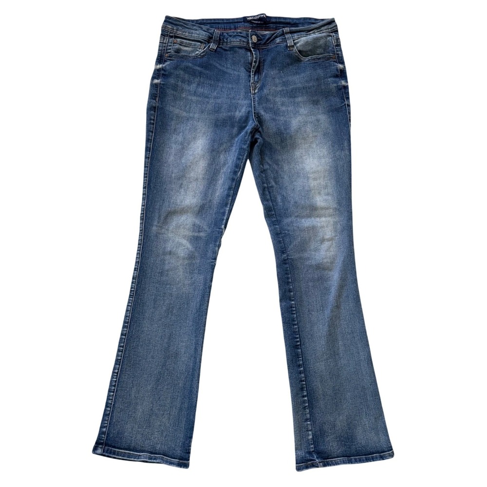 Wallflower‎ Legendary Fit Bootcut Jeans Womens 17 Juniors Blue Denim